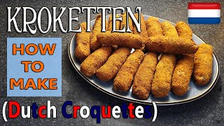 Make Kroketten  Dutch Croquettes🇳🇱 [upl. by Adniuqal867]