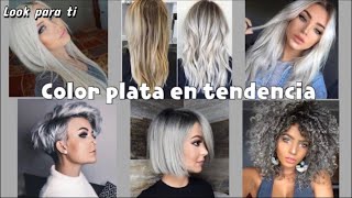 TINTES PARA LLEBAR PLATINADO TÚ CABELLO este 20222023 TENDENCIAS CABELLO CENIZO PLATINADO Y CUIDADO [upl. by Oballa]