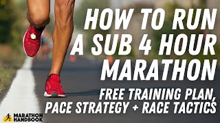 How To Run a Sub 4 Hour Marathon  Training Plan  Strategies [upl. by Phiona326]