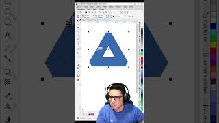 Ideia de design com triângulo infinito corel coreldraw logo design tutorial criarartenocorel [upl. by Babby130]