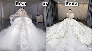 LISA OR LENA Wedding Edition Bride amp Groom🥰💖lisaorlenatrending viral [upl. by Eenaj298]