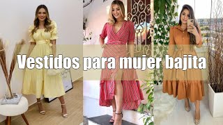 5 INCREÍBLES vestidos ideales para mujeres bajitas 👗🥻 [upl. by Yelra]