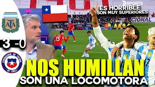 DESGARRADOR CHILENOS HUMILLADOS Y DESTRUÍDOS TRAS CATASTRÓFICA GOLEADA 30 ANTE ARGENTINA [upl. by Einahc]