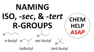 naming iso sec amp tert Rgroups [upl. by Bergmann]