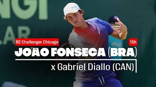 JOÃO FONSECA x Gabriel Diallo  ATP Challenger Chicago R2  Live comentários [upl. by Felicie]