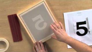 How to Screen Print Using the Stencil Technique [upl. by Mirabel]