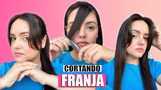 COMO CORTAR A FRANJA SOZINHA EM CASA [upl. by Alejo]