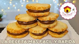 La mejor receta de ALFAJORES EN MINUTOS de coco y dulce de leche [upl. by Llenehc]