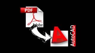 Insert PDF in AutoCad [upl. by Iem262]