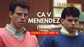 CA V MENENDEZ 1993 via COURT TV – STATE’S CASE – PART 13 [upl. by Holman474]