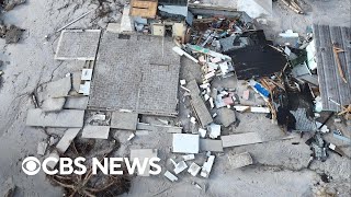 How Hurricane Milton storm surge destroyed communities [upl. by Ame]