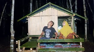 Camping Bersama Anak istri  diguyur hujan deras [upl. by Nylaf381]