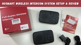 Hosmart Wireless Intercom System Setup amp Review [upl. by Alain]