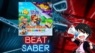 Beat Saber  Thrills at Night Paper Mario The Origami King Soundtrack [upl. by Surovy810]