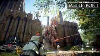 Star Wars Battlefront 2 Galactic Assault Gameplay  Takodana [upl. by Gokey]