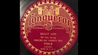 Fiddlin Doc Roberts Trio quotSally Annquot 1931 Asa Martin on guitar hillbilly classic [upl. by Kcirdot]