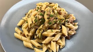 Pasta con carciofi buonissima  primi piatti facili e veloci [upl. by Terrene]