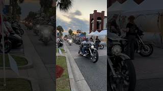 Leesburg Bikefest on Main Street leesburgbikefest harleydavidson shorts motorcycle bike rally [upl. by Deibel]