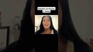 Saludos de Karina Torres lasperdidas karinatorres paolitasuarez shorts viralvideo viralshorts [upl. by Radburn]