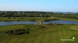 Golf De Rhuys  drone aerial video  Overview long [upl. by Ymmak]