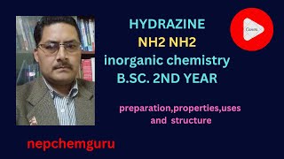 hydrazineNH2NH2bsc2ndyearinorganicchemistry [upl. by Hazmah393]