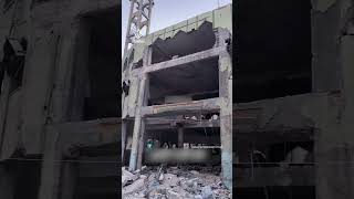 Call to prayer from destroyed mosque in Gaza [upl. by Eirrehc]