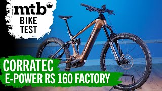 Corratec RS 160 Factory I Bike Test I All Mountain E MTB I Bosch Performance CX Smart System I 160mm [upl. by Ahseit719]