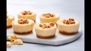 LemonWhite Chocolate Mini Cheesecakes [upl. by Mackintosh]