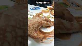 Papaya facial pigmentation skinshort viralfacialtutorial [upl. by Otrebtuc]