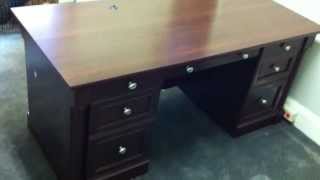 Sauder executive office desk assembly service video in Baltimore by Furniture Assembly Experts LLC [upl. by Estrellita]