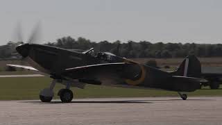 Supermarine Spitfire and Hispano Buchon at Battle of Briatain Airshow 2024 [upl. by Martelle]