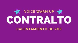 6 vocal exercises for CONTRALTO  Voice warmup for female singers [upl. by Omiseno]