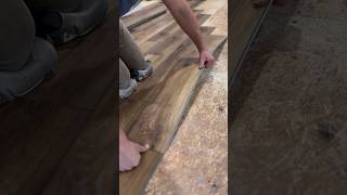 Uniclic locking system LVP Install lvpfloors flooring tips contractor installer tools [upl. by Hamas]