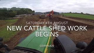 NEW CATTLE SHED WORK BEGINS [upl. by Orgalim]