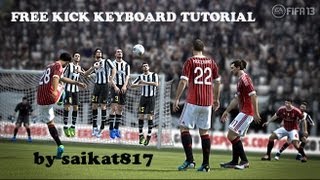 FIFA 13  PC   KEYBOARD FREE KICK TUTORIAL [upl. by Eilagam]