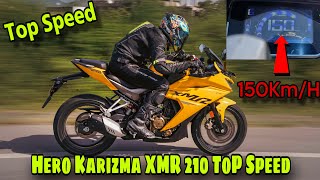 Hero KARIZMA XMR 210 Top Speed 150 KmH  Gear Challenge  Price  Exhaust Note 💥 [upl. by Ebsen]