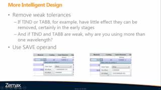 How to Accelerate Your Tolerance Analysis  OpticStudio [upl. by Nanahs471]