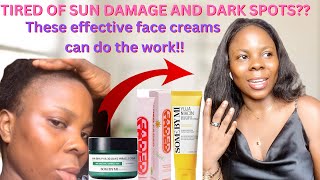 BEST CREAMS FOR SUN BURN AND HYPERPIGMENTATION  let’s get the glow together creamforsundamage [upl. by Ricard]