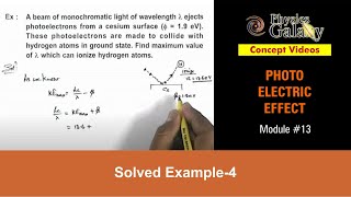 Class 12 Physics  Photoelectric Effect  13 Solved Example4  For JEE amp NEET [upl. by Nauqes354]