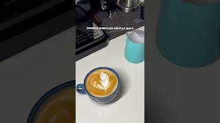 Espresso workflow and Flat White espresso tutorial cafe coffee asmr aesthetic shorts [upl. by Anael]