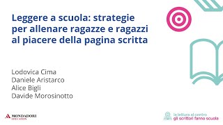 Leggere a scuola strategie per allenare ragazze e ragazzi al piacere della pagina scritta [upl. by Rennold810]