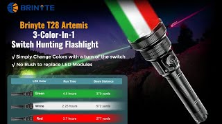 Brinyte T28 Artemis Hunting Flashlight Review [upl. by Ahsiat]