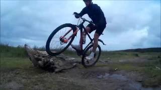 Carrera Sulcata Mountain Biking Uphill Weston Super Mare Sand Point Descent [upl. by Smitt]