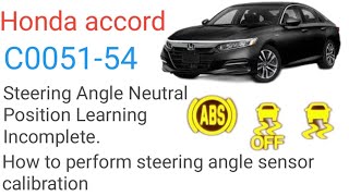 Honda Accord C005154 fault code fix [upl. by Becca]