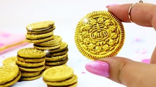 REGALA OREOS DE ORO ♥ DIY GALLETAS DE 24K  SAN VALENTIN [upl. by Norraf]