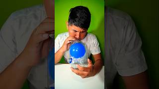 Experimento casero con globo y botella descartable [upl. by Acyssej545]