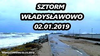 Władysławowo Sztorm 02012019 [upl. by Yerac]