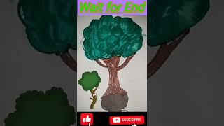 Beautiful tree shorts viral tranding tree drawing [upl. by Nyad]