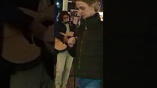 Grafton street busker covering a Rock song [upl. by Shere]