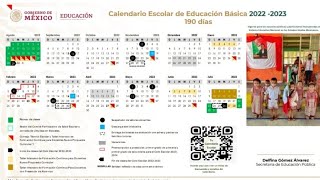 LISTO EL CALENDARIO ESCOLAR 2022 2023 SEP CUANDO INICIA EL CICLO FECHAS VACACIONES Y TODO AQUÍ [upl. by Ayatnohs]